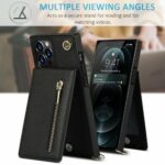 Slim Zipper Wallet Back Case for iPhone With Crossbody Strap - Image 13