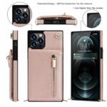 Slim Zipper Wallet Back Case for iPhone With Crossbody Strap - Image 9